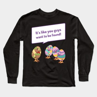 Easter Dad Jokes Tee - The Hilarious & Punny Gift for Dad on Easter Long Sleeve T-Shirt